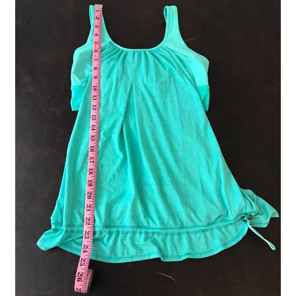 Lululemon Run Times Tank 8 Heathered Bali Breeze Workout Top